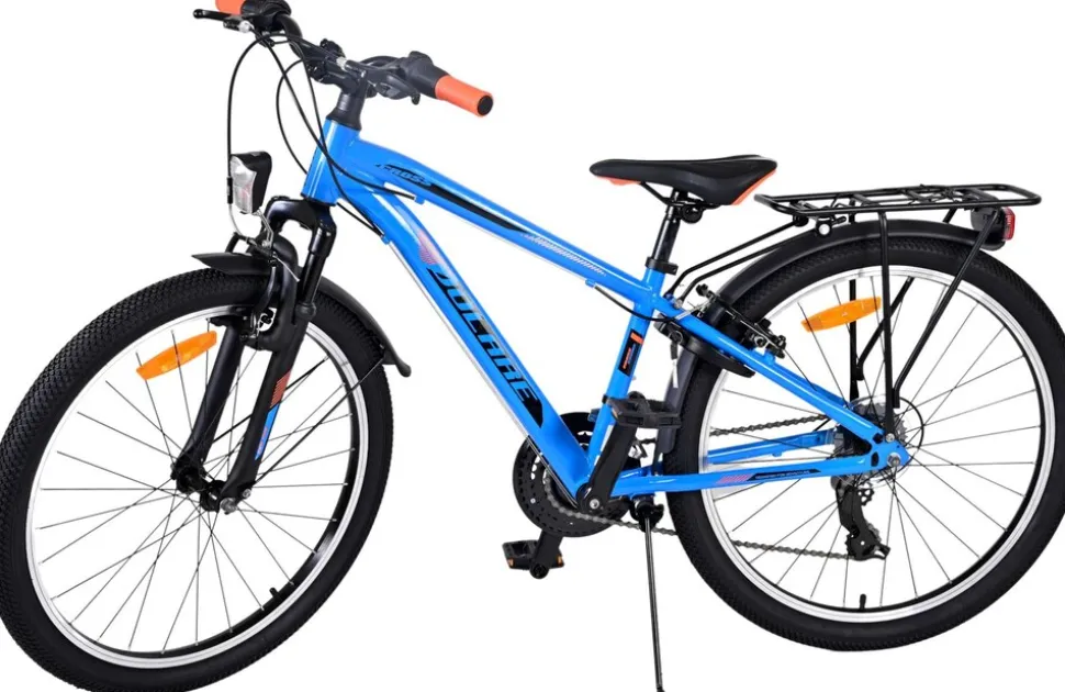 TPFSports Cross Kinderfahrrad - Jungen - 2 Handbremsen - 18 Gänge - 24 Zoll - Blau