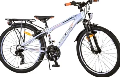 TPFSports Cross Kinderfahrrad - Jungen - 2 Handbremsen - 18 Gänge - 24 Zoll - Blau