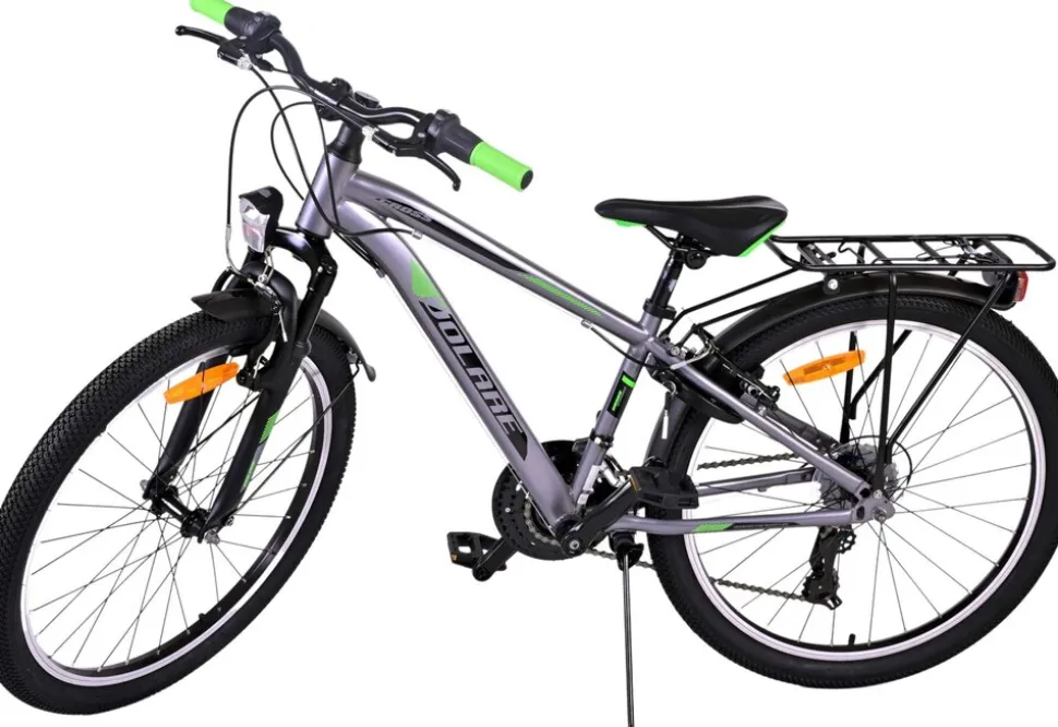TPFSports Cross Kinderfahrrad - Jungen - 2 Handbremsen - 18 Gänge - 24 Zoll - Blau