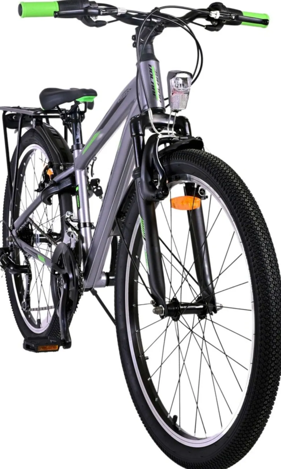 TPFSports Cross Kinderfahrrad - Jungen - 2 Handbremsen - 18 Gänge - 24 Zoll - Blau