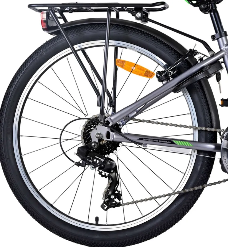 TPFSports Cross Kinderfahrrad - Jungen - 2 Handbremsen - 18 Gänge - 24 Zoll - Blau