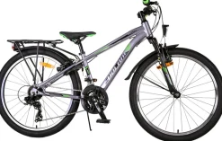 TPFSports Cross Kinderfahrrad - Jungen - 2 Handbremsen - 18 Gänge - 24 Zoll - Blau