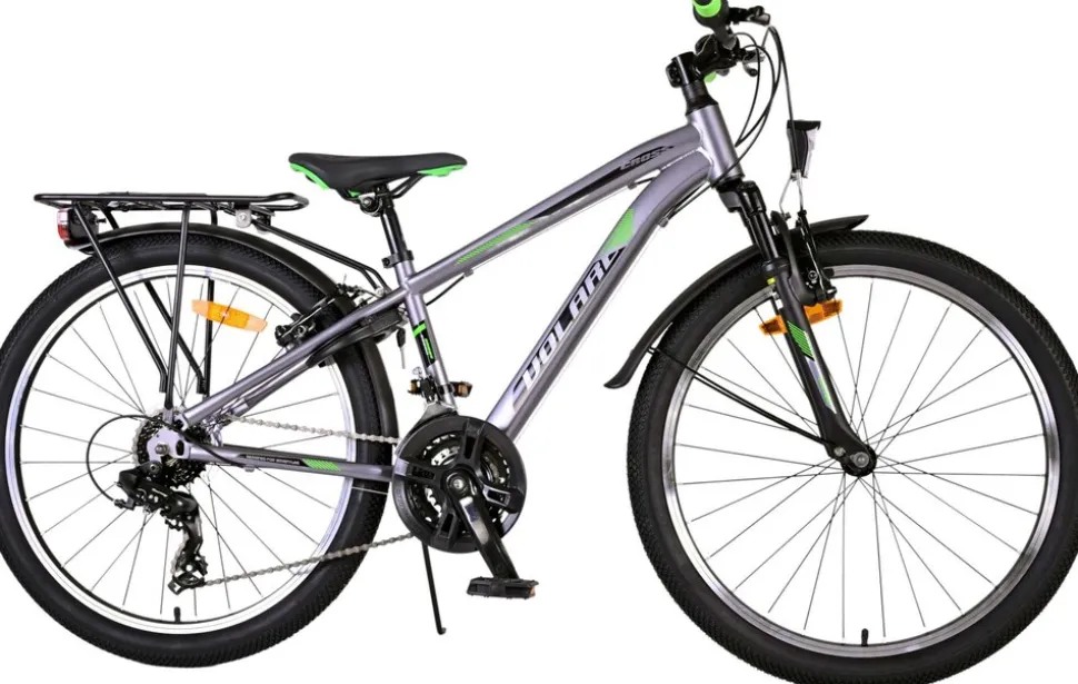 TPFSports Cross Kinderfahrrad - Jungen - 2 Handbremsen - 18 Gänge - 24 Zoll - Blau