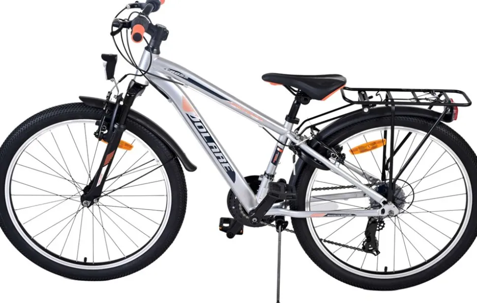TPFSports Cross Kinderfahrrad - Jungen - 2 Handbremsen - 18 Gänge - 24 Zoll - Blau
