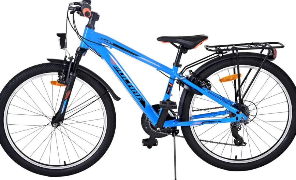TPFSports Cross Kinderfahrrad - Jungen - 2 Handbremsen - 18 Gänge - 24 Zoll - Blau