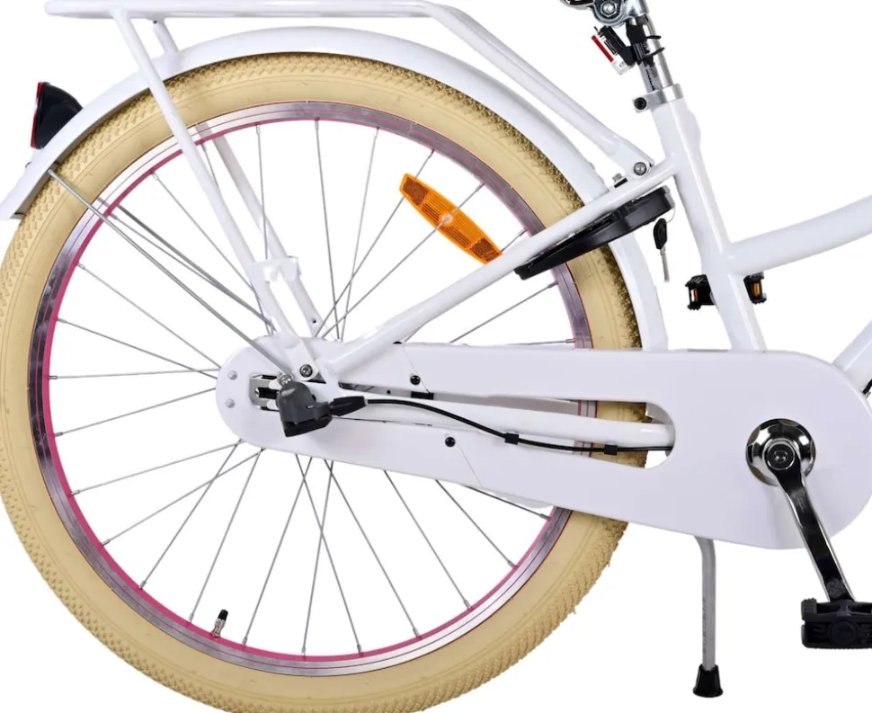 TPFSports Excellent Kinderfahrrad - Mädchen - 24 Zoll - 3 Gänge - Rücktritt + Handbremse - Schwarz