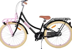 TPFSports Excellent Kinderfahrrad - Mädchen - 24 Zoll - 3 Gänge - Rücktritt + Handbremse - Schwarz