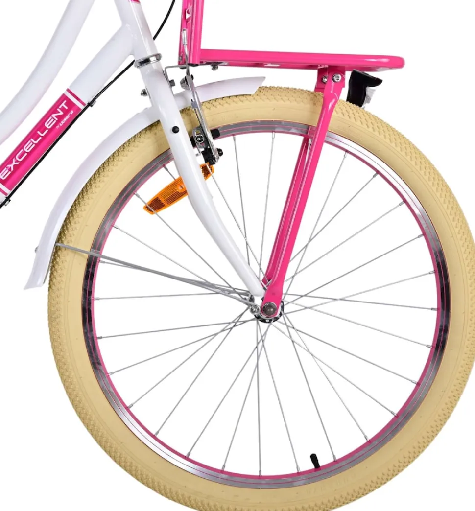 TPFSports Excellent Kinderfahrrad - Mädchen - 24 Zoll - 3 Gänge - Rücktritt + Handbremse - Schwarz