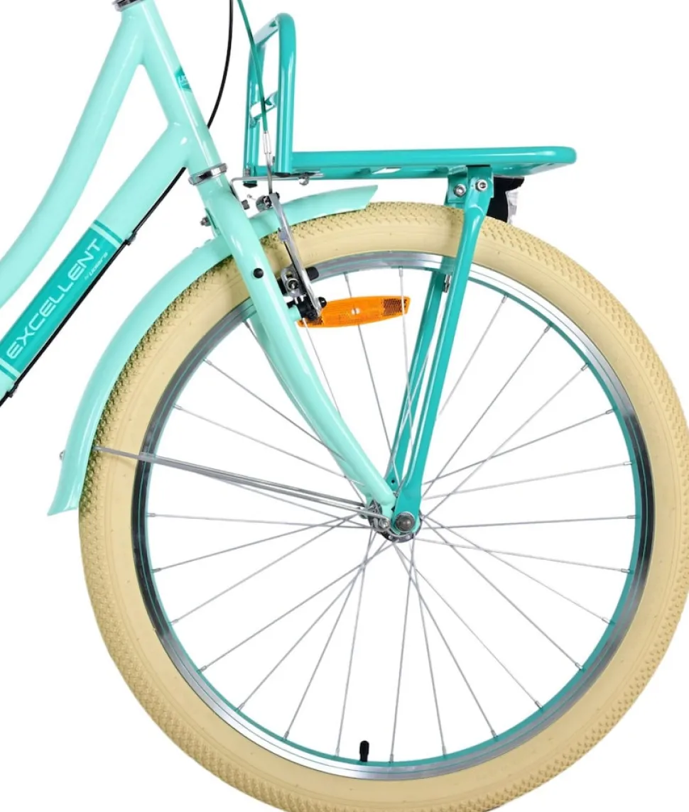 TPFSports Excellent Kinderfahrrad - Mädchen - 24 Zoll - 3 Gänge - Rücktritt + Handbremse - Schwarz