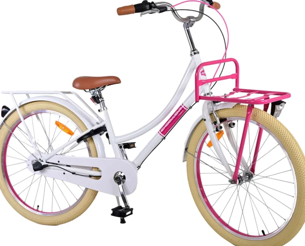 TPFSports Excellent Kinderfahrrad - Mädchen - 24 Zoll - 3 Gänge - Rücktritt + Handbremse - Schwarz