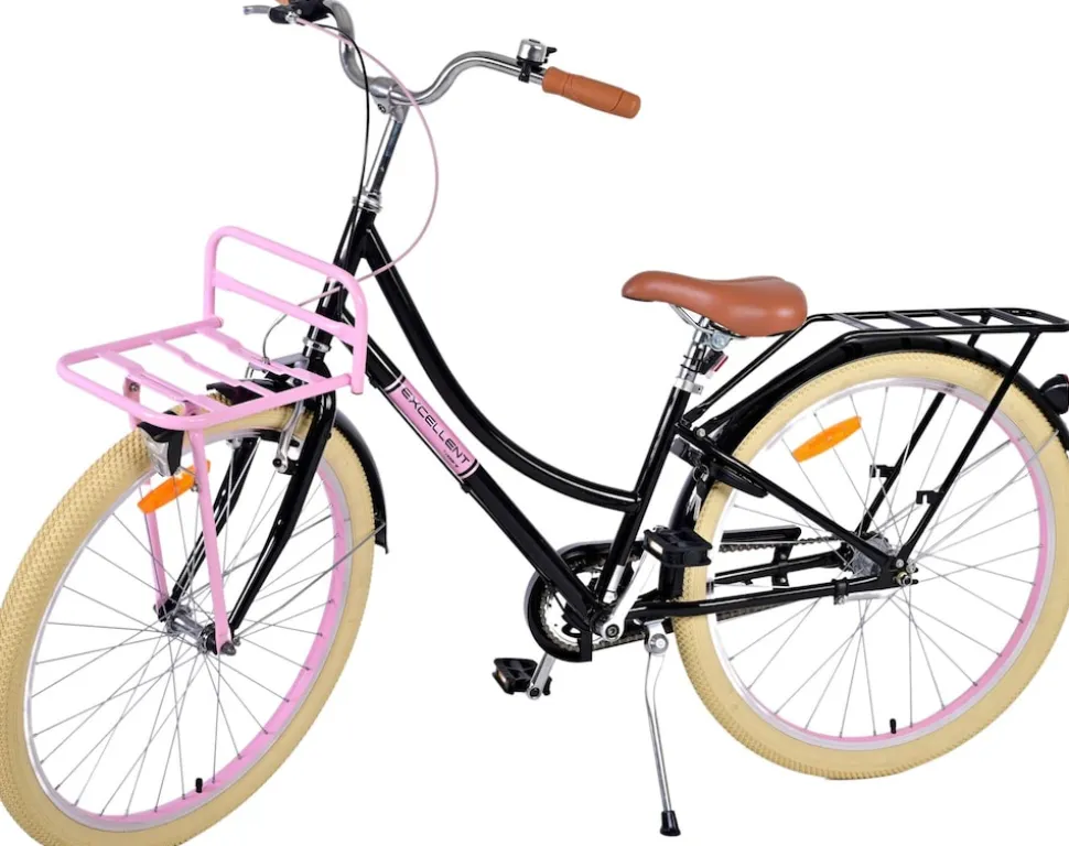 TPFSports Excellent Kinderfahrrad - Mädchen - 26 Zoll - 3 Gänge - Rücktritt + Handbremse - Grün