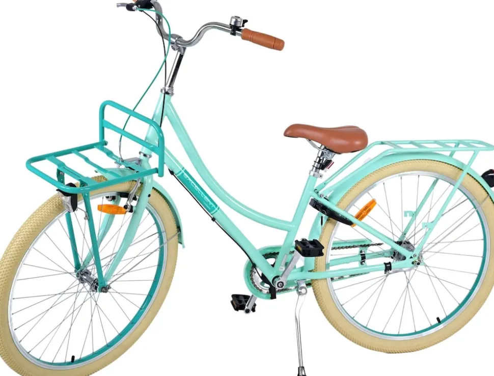 TPFSports Excellent Kinderfahrrad - Mädchen - 26 Zoll - 3 Gänge - Rücktritt + Handbremse - Grün