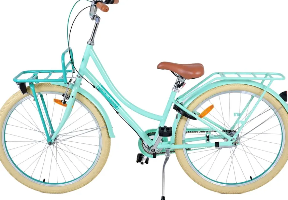 TPFSports Excellent Kinderfahrrad - Mädchen - 26 Zoll - 3 Gänge - Rücktritt + Handbremse - Grün