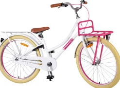 TPFSports Excellent Kinderfahrrad - Mädchen - 24 Zoll - Rücktritt + Handbremse - Rosa
