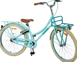 TPFSports Excellent Kinderfahrrad - Mädchen - 26 Zoll - Rücktritt + Handbremse - Grün