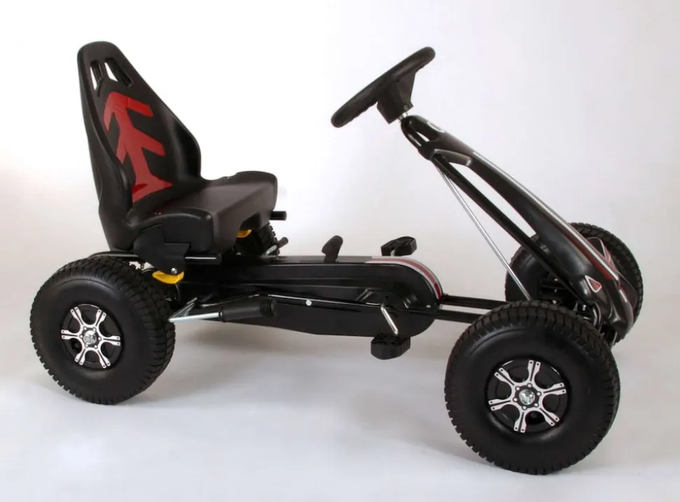 TPFSports Go Kart Rennwagen - Jungen - eine Handbremse - Schwarz