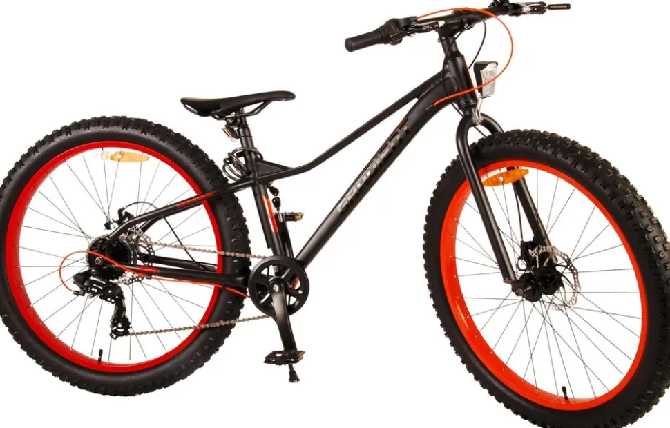 TPFSports Gradient Kinderfahrrad - Jungen - 26 Zoll - 7-Gang - Scheibenbremse - Schwarz