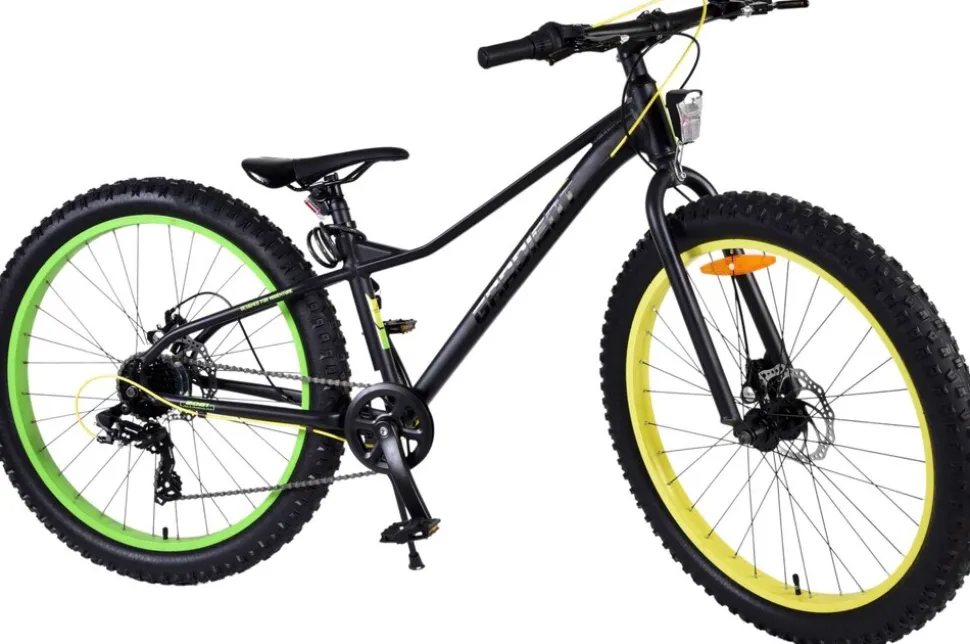 TPFSports Gradient Kinderfahrrad - Jungen - 26 Zoll - 7-Gang - Scheibenbremse - Schwarz