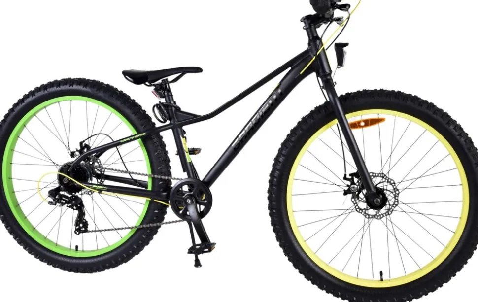TPFSports Gradient Kinderfahrrad - Jungen - 26 Zoll - 7-Gang - Scheibenbremse - Schwarz