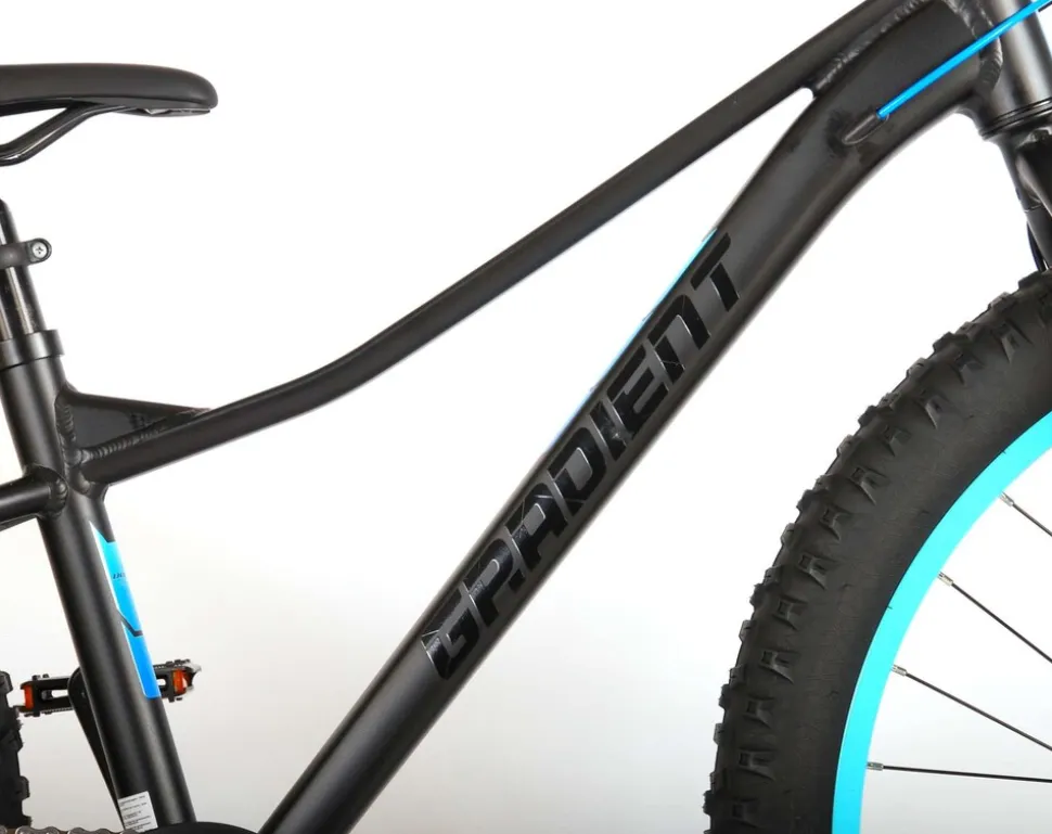 TPFSports Gradient Kinderfahrrad - Jungen - 26 Zoll - 7-Gang - Scheibenbremse - Schwarz