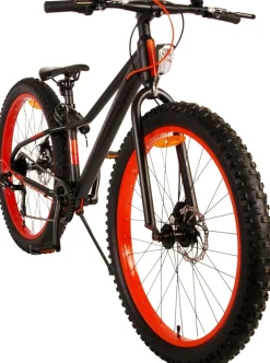 TPFSports Gradient Kinderfahrrad - Jungen - 26 Zoll - 7-Gang - Scheibenbremse - Schwarz