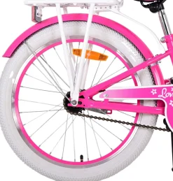 TPFSports Lovely Kinderfahrrad - Mädchen - 20 Zoll - Rücktritt + Handbremse - Rosa