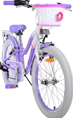 TPFSports Lovely Kinderfahrrad - Mädchen - 20 Zoll - 2 Handbremsen - 7 Gänge - Lila
