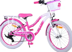 TPFSports Lovely Kinderfahrrad - Mädchen - 20 Zoll - 2 Handbremsen - 7 Gänge - Lila