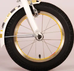 TPFSports Miracle Cruiser Kinderfahrrad - Mädchen - 14 Zoll - Rücktritt + Handbremse - Mattschwarz