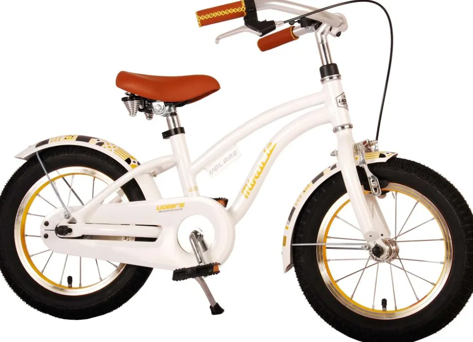 TPFSports Miracle Cruiser Kinderfahrrad - Mädchen - 14 Zoll - Rücktritt + Handbremse - Mattschwarz
