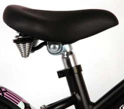 TPFSports Miracle Cruiser Kinderfahrrad - Mädchen - 14 Zoll - Rücktritt + Handbremse - Mattschwarz