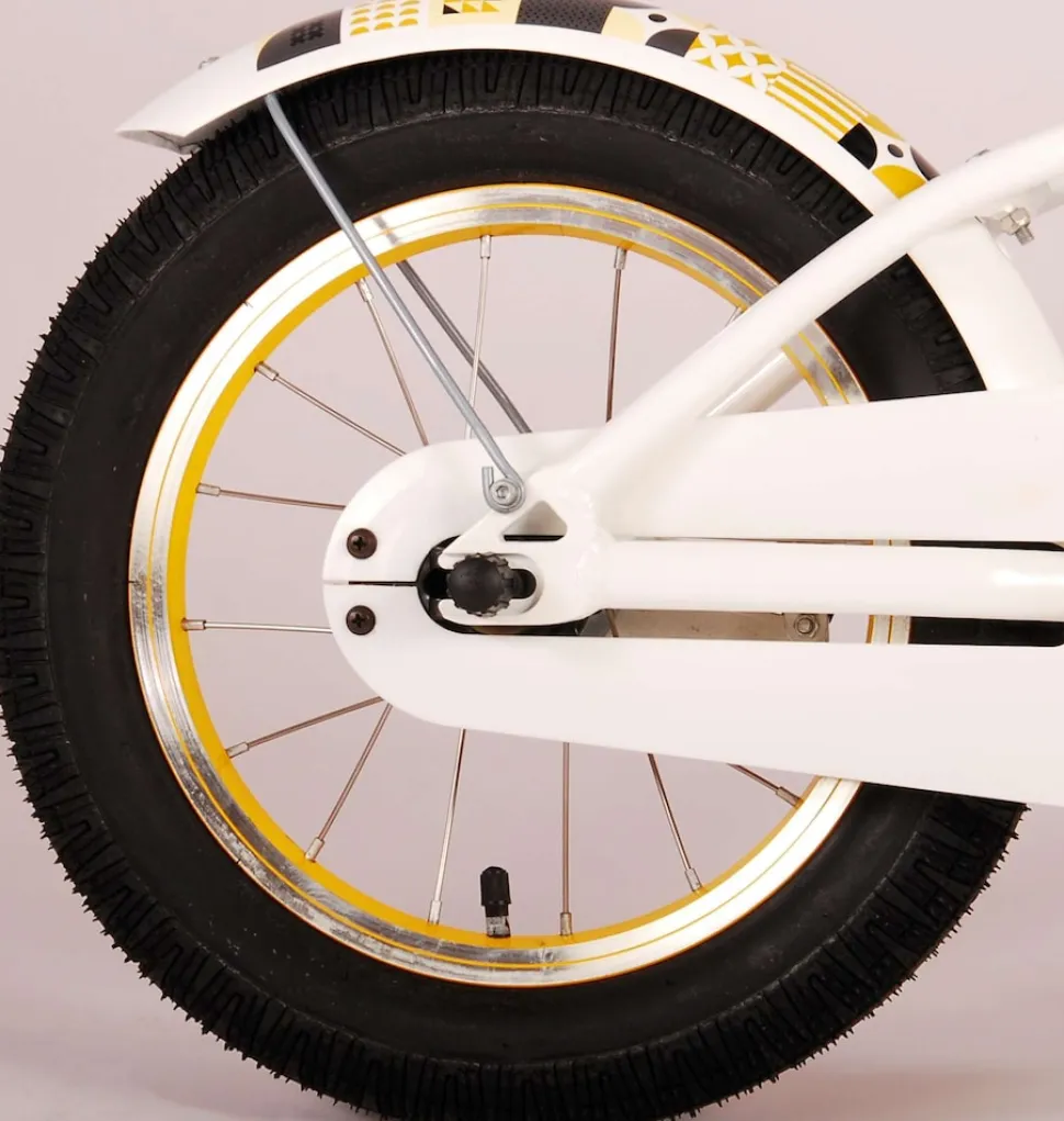 TPFSports Miracle Cruiser Kinderfahrrad - Mädchen - 14 Zoll - Rücktritt + Handbremse - Mattschwarz