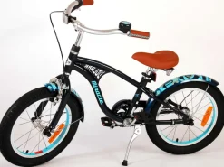 TPFSports Miracle Cruiser Kinderfahrrad - Jungen - 16 Zoll - Rücktritt + Handbremse - Mattschwarz