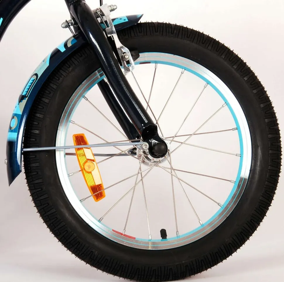 TPFSports Miracle Cruiser Kinderfahrrad - Jungen - 16 Zoll - Rücktritt + Handbremse - Mattschwarz