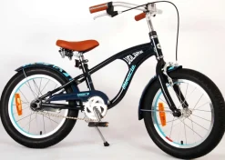 TPFSports Miracle Cruiser Kinderfahrrad - Jungen - 16 Zoll - Rücktritt + Handbremse - Mattschwarz
