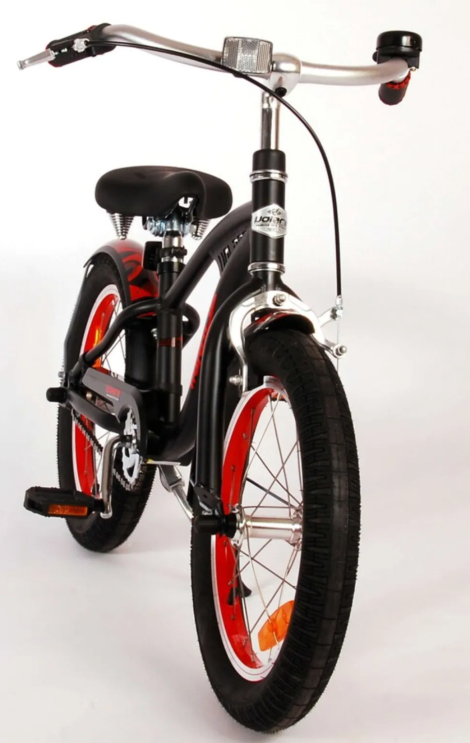 TPFSports Miracle Cruiser Kinderfahrrad - Jungen - 16 Zoll - Rücktritt + Handbremse - Mattschwarz