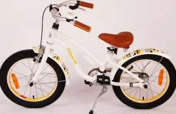 TPFSports Miracle Cruiser Kinderfahrrad - Mädchen - 16 Zoll - Rücktritt + Handbremse - Weiß