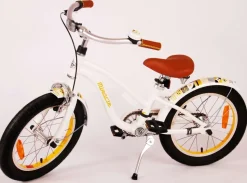 TPFSports Miracle Cruiser Kinderfahrrad - Mädchen - 16 Zoll - Rücktritt + Handbremse - Weiß