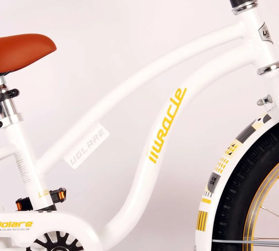TPFSports Miracle Cruiser - Mädchen - 18 Zoll - Rücktritt + Handbremse - Weiß