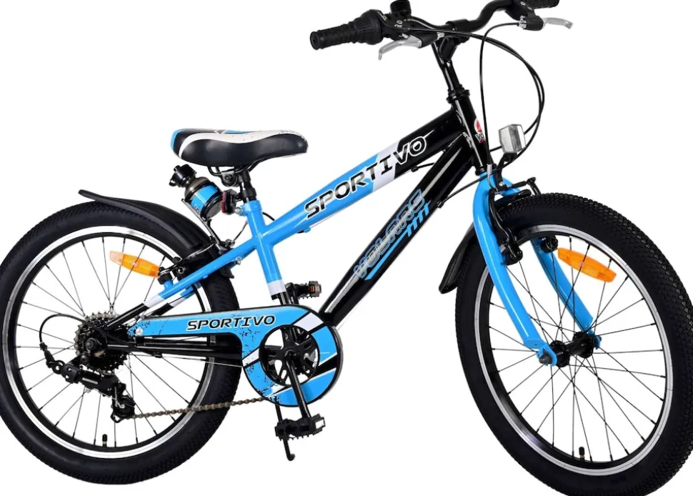 TPFSports Sportivo Kinderfahrrad - Jungen - 7 Gänge - 20 Zoll - Blau