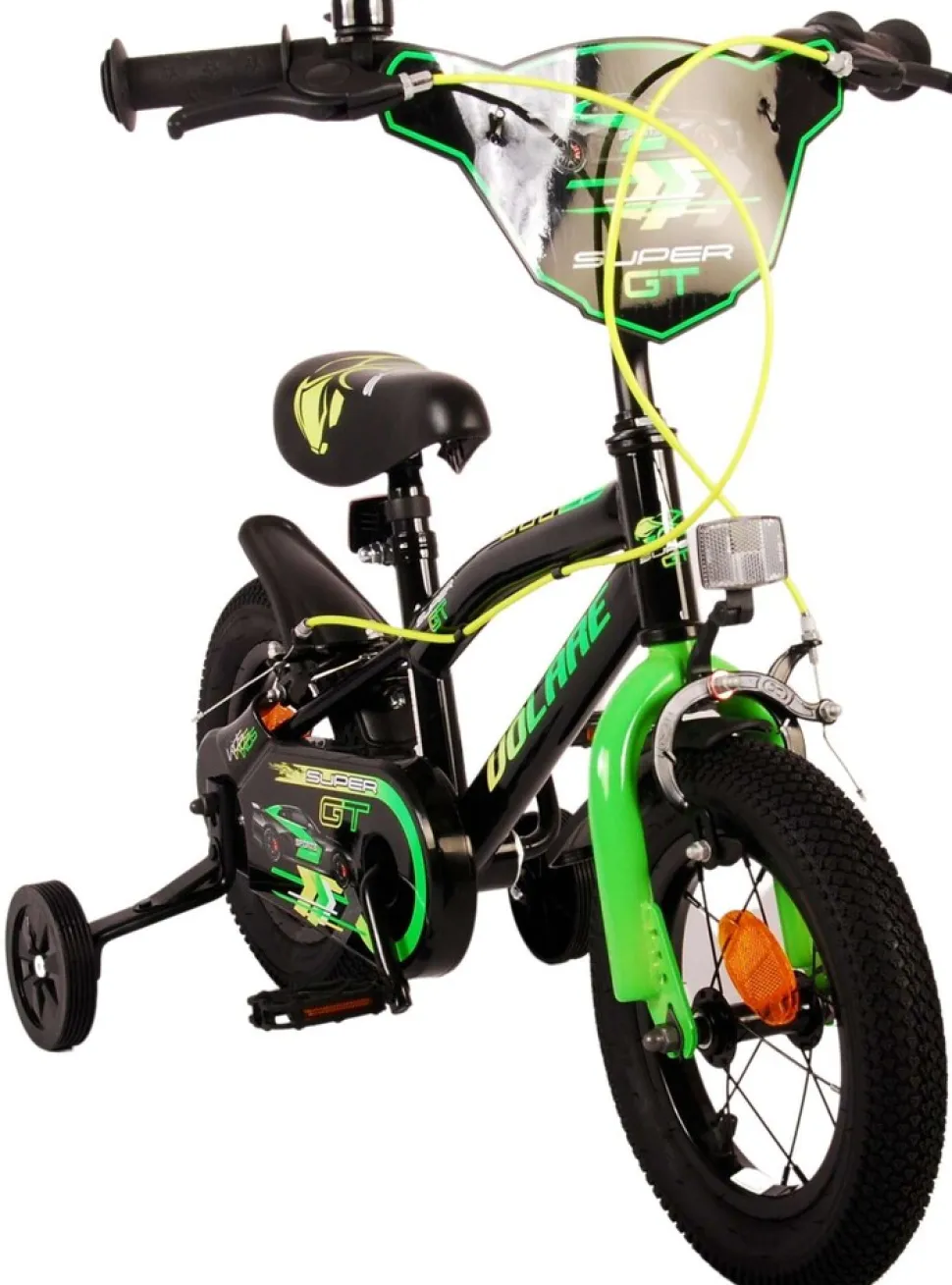 TPFSports Super GT Kinderfahrrad - Jungen - 12 Zoll - Rücktritt + Handbremse - Grün