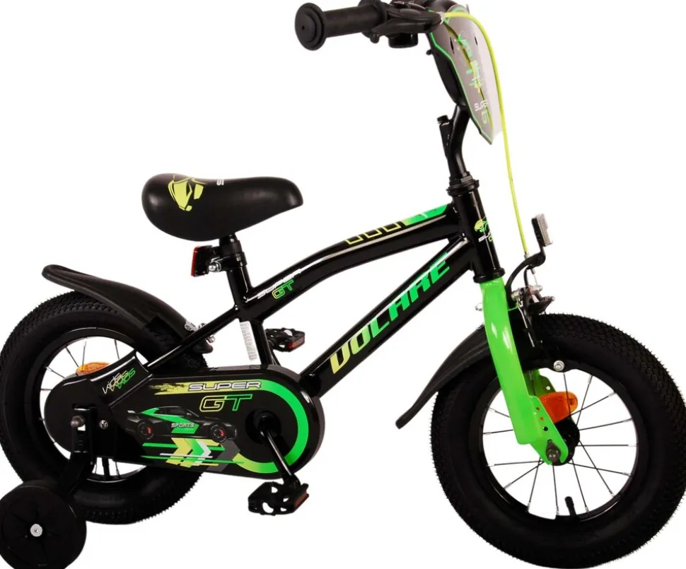 TPFSports Super GT Kinderfahrrad - Jungen - 12 Zoll - Rücktritt + Handbremse - Grün