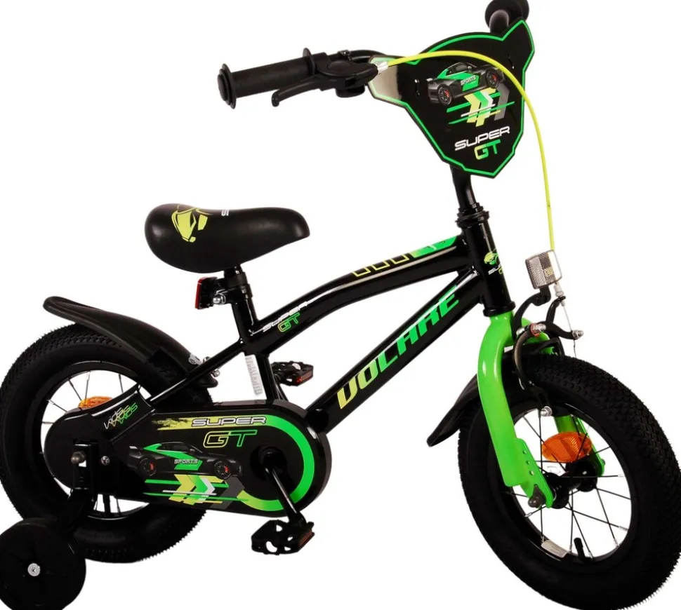 TPFSports Super GT Kinderfahrrad - Jungen - 12 Zoll - Rücktritt + Handbremse - Grün