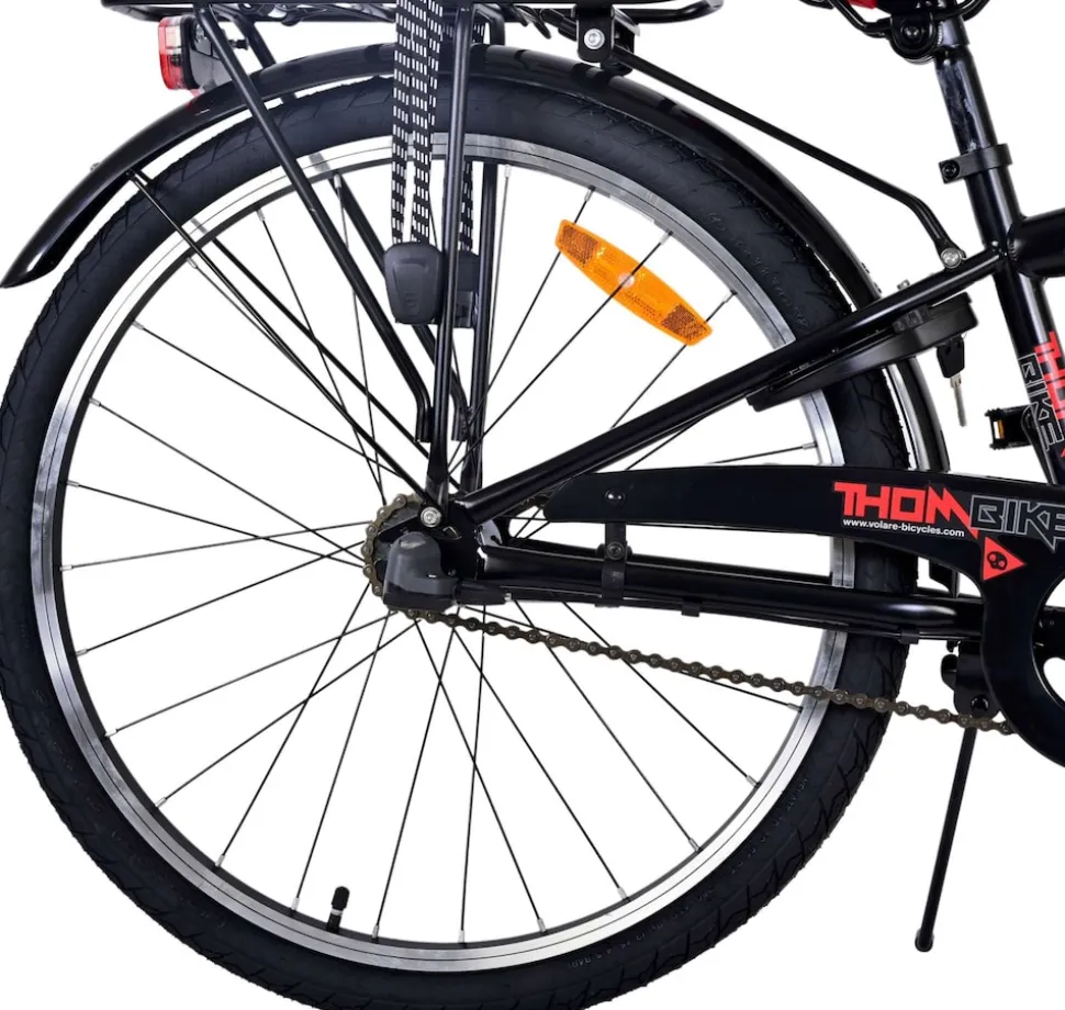 TPFSports Thombike Kinderfahrrad - Jungen - 24 Zoll - Rücktritt + Handbremse - 3 Gänge - Grün