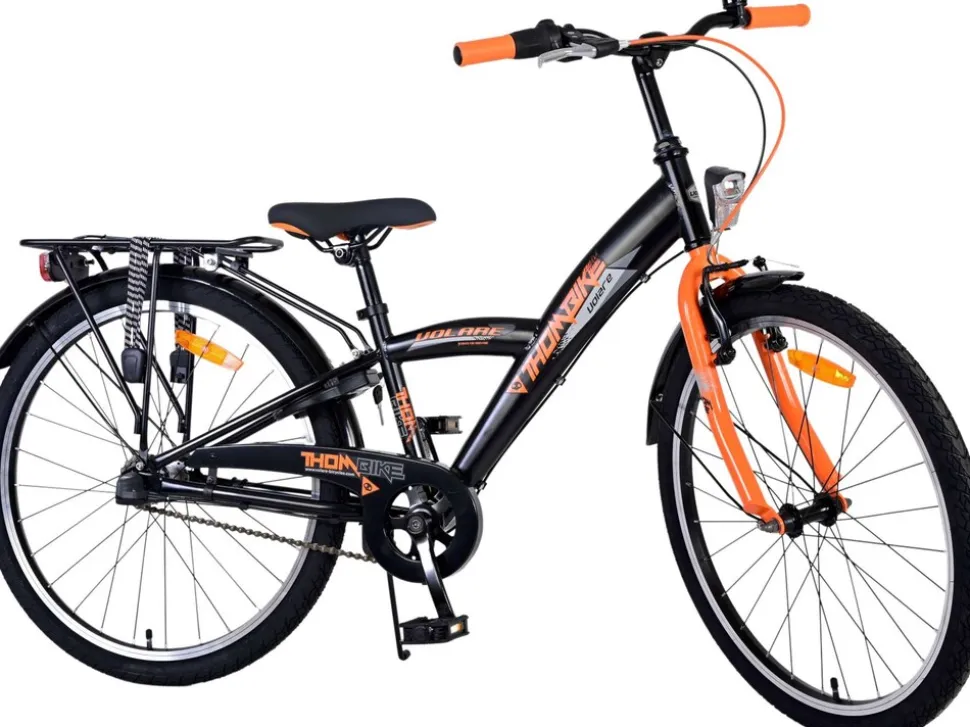 TPFSports Thombike Kinderfahrrad - Jungen - 24 Zoll - Rücktritt + Handbremse - 3 Gänge - Grün