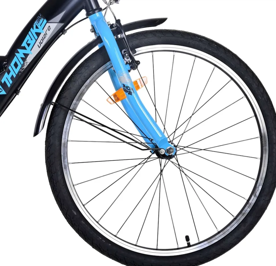 TPFSports Thombike Kinderfahrrad - Jungen - 24 Zoll - Rücktritt + Handbremse - 3 Gänge - Grün
