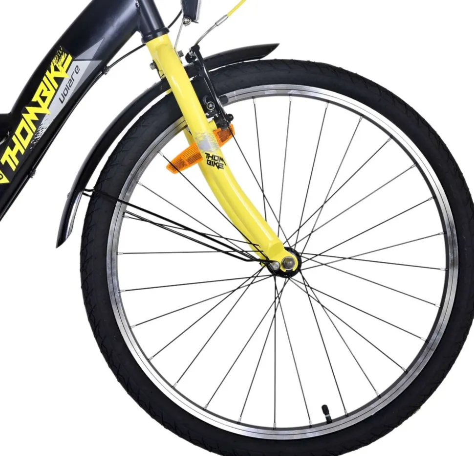 TPFSports Thombike Kinderfahrrad - Jungen - 24 Zoll - Rücktritt + Handbremse - 3 Gänge - Grün