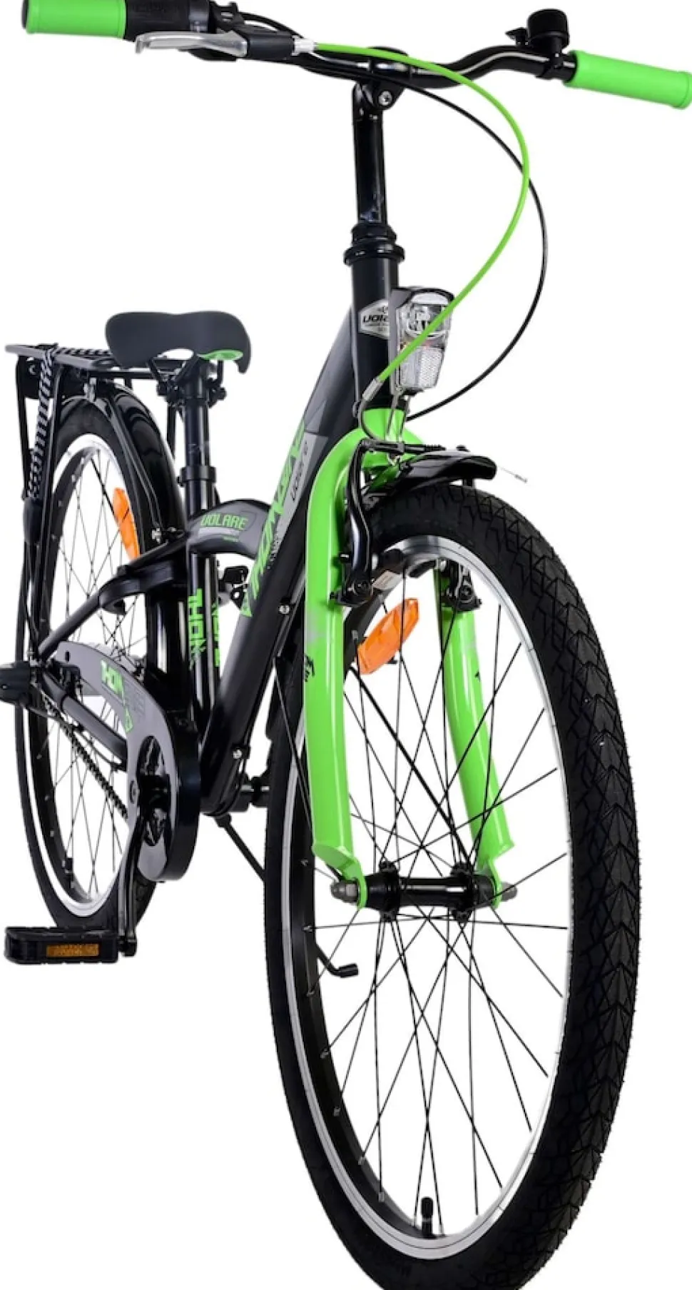 TPFSports Thombike Kinderfahrrad - Jungen - 24 Zoll - Rücktritt + Handbremse - 3 Gänge - Grün