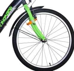 TPFSports Thombike Kinderfahrrad - Jungen - 24 Zoll - Rücktritt + Handbremse - 3 Gänge - Grün