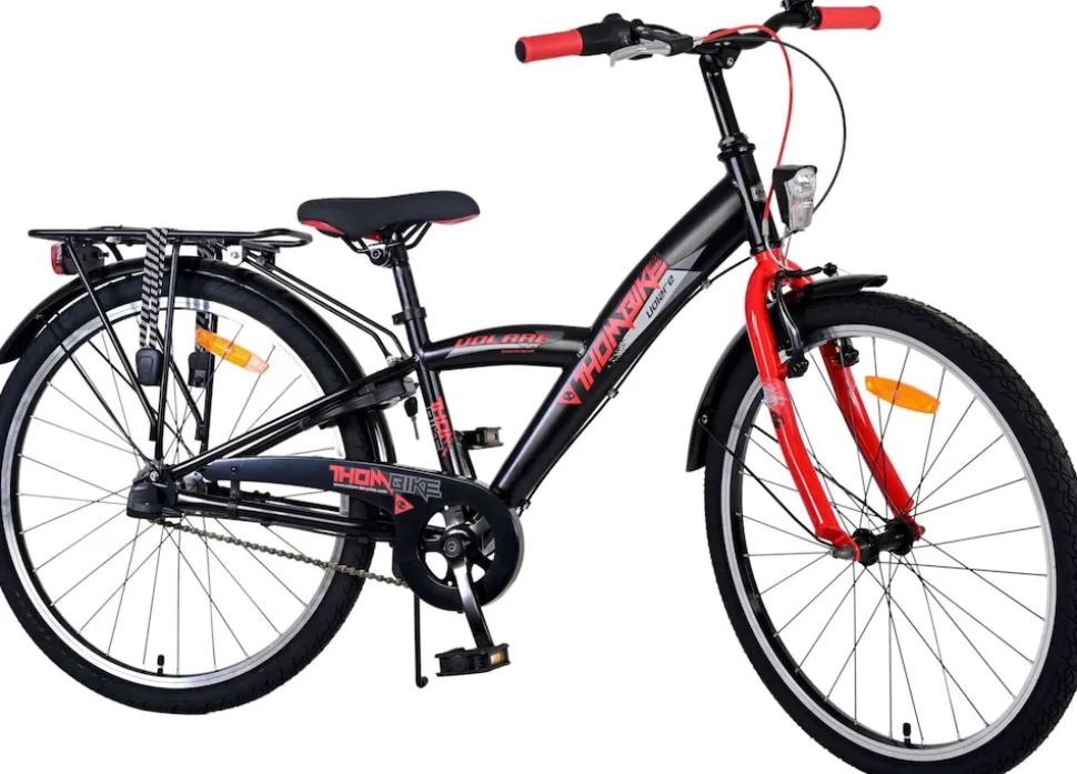 TPFSports Thombike Kinderfahrrad - Jungen - 24 Zoll - Rücktritt + Handbremse - 3 Gänge - Grün